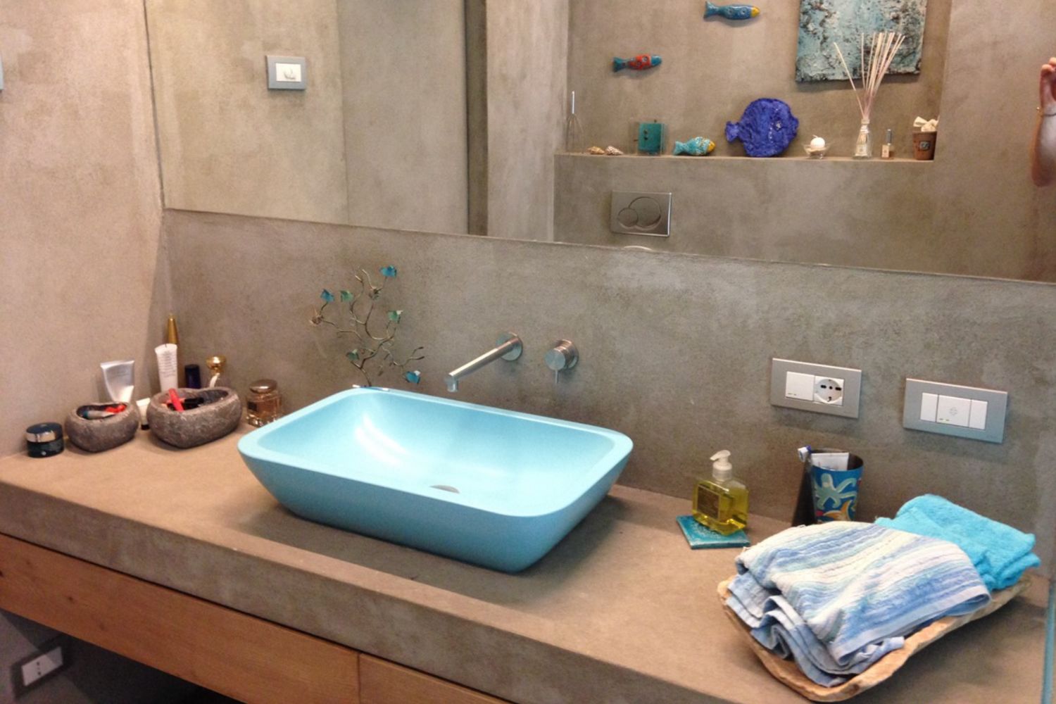 bagno in resina